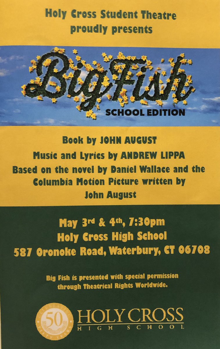 Activities_HCHS's tweet photo. 🎬🐟 Congratulations to the cast and crew of Big Fish on an awesome show!!🐟🎬#proudtobehc #hcst https://t.co/RElTomaoA9