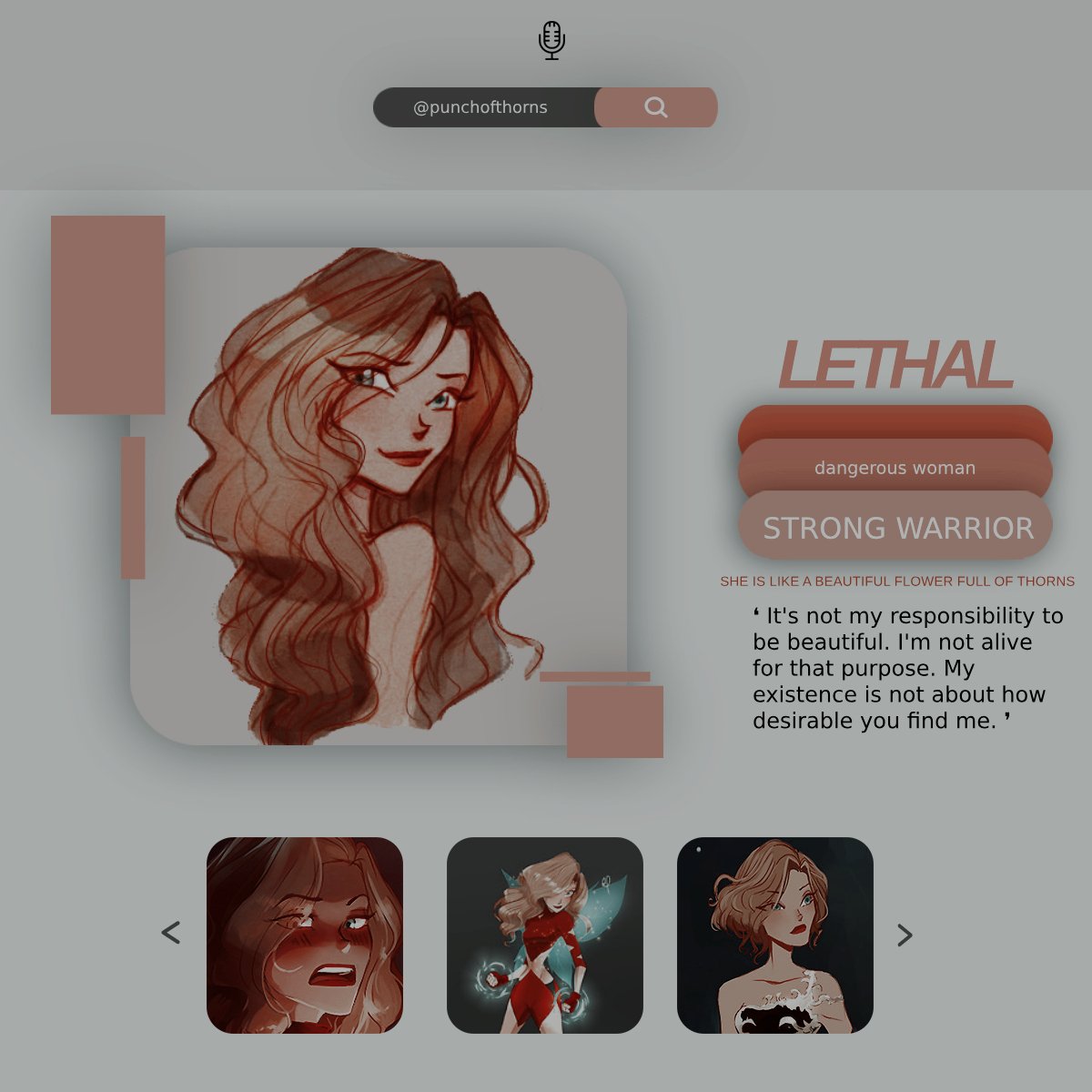 punchofthorns's tweet image. ㅤㅤㅤㅤㅤ ╱ ╱ 𝑻𝑯𝒀𝑴𝑬. ⊰ a 𝒈𝒊𝒓𝒍 
ㅤㅤㅤㅤㅤ who can 
ㅤㅤㅤㅤㅤ 𝙗𝙧𝙚𝙖𝙠 𝙮𝙤𝙪𝙧 𝙛𝙖𝙘𝙚.

⠀ ⠀ ⠀ ㅤㅤ❛ 𝐧𝐚𝐭𝐮𝐫𝐞 always wears
⠀ ⠀ ⠀ ㅤㅤ  the 𝐜𝐨𝐥𝐨𝐫𝐬 of the 𝐬𝐩𝐢𝐫𝐢𝐭.❜⁣

⠀ ⠀ ⠀ ㅤㅤ━━━━━━━¿𝐑𝐓?