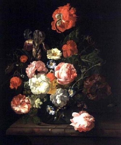 Beautiful Paintings On Twitter Rachel Ruysch Flowers In A