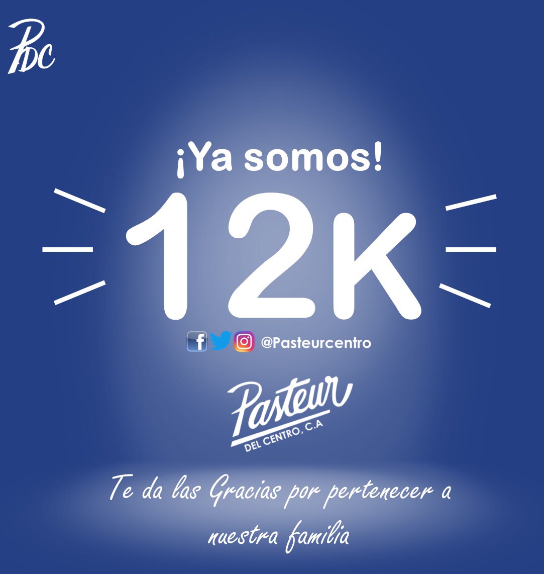 PasteurCentro's tweet photo. Gracias .. en Instagram nuestra familia es de #12K .. síguenos @PasteurCentro .. #PDC #purificamostuagua #pasteurdelcentro https://t.co/D6GRG6sUWI