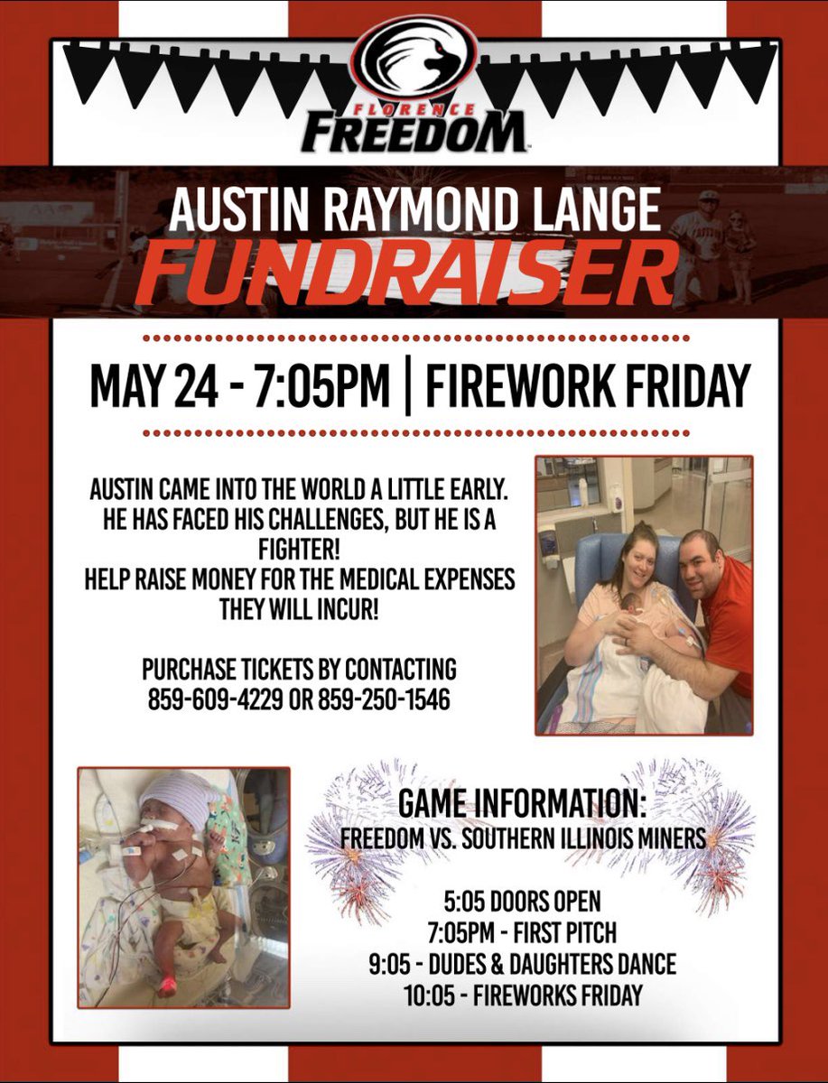littlelange's tweet image. Hey guys still have a bunch of tickets available for the freedom game!!! Only $10 per voucher! Along with the game and fireworks show afterwards a bunch of local vendors have generously donated items for us to raffle off during the game.  so come.on out and help us support Austin