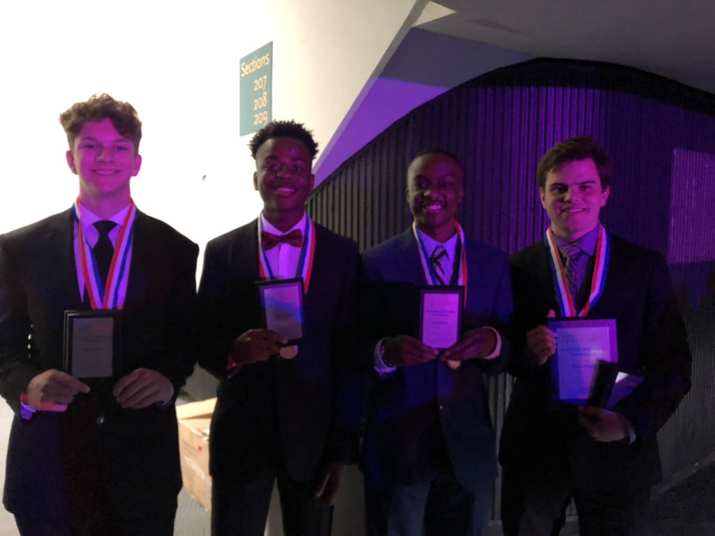 Congratulations to Zach, James, Furaha, and David from Blaine for placing 3rd in Web Application Team!