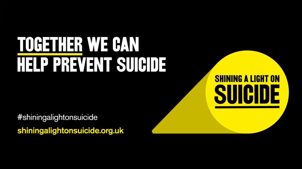 We're proud to be involved in a new suicide prevention campaign that launched last week called #ShiningALightOnSuicide 
There is short online training that could help you to save a life by learning how to talk to someone about suicide shiningalightonsuicide.org.uk Share &amp; RT