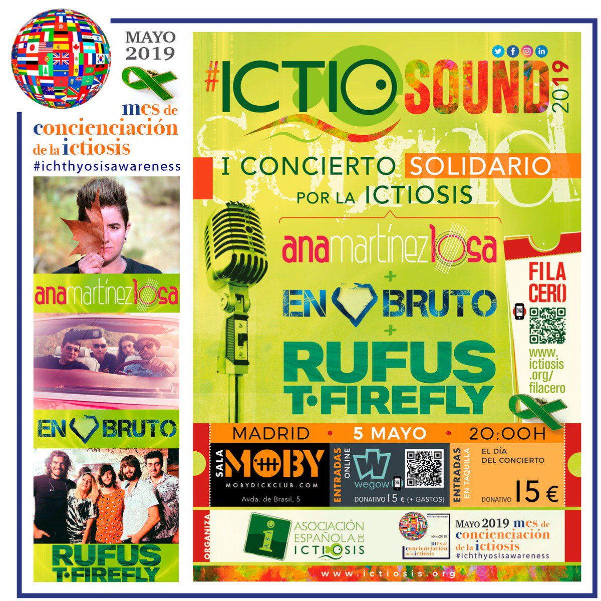 GemaEsRo's tweet photo. Los DOMINGOS mejor con MÚSICA 🎶 SOLIDARIA 🤗
@_RufusTFirefly_ 💞 🌸 y @AnaMartinezLosa
comparten el escenario @MobyDickClub #Madrid
en apoyo #investigacion
#ichthyosis @asociacionasic
#ICTIOSOUND2019
🎫 ➡ https://t.co/9QBiShgvzh
🎫 #Fila0➡
https://t.co/94tFDPhpJs https://t.co/d5H1zUmMIm