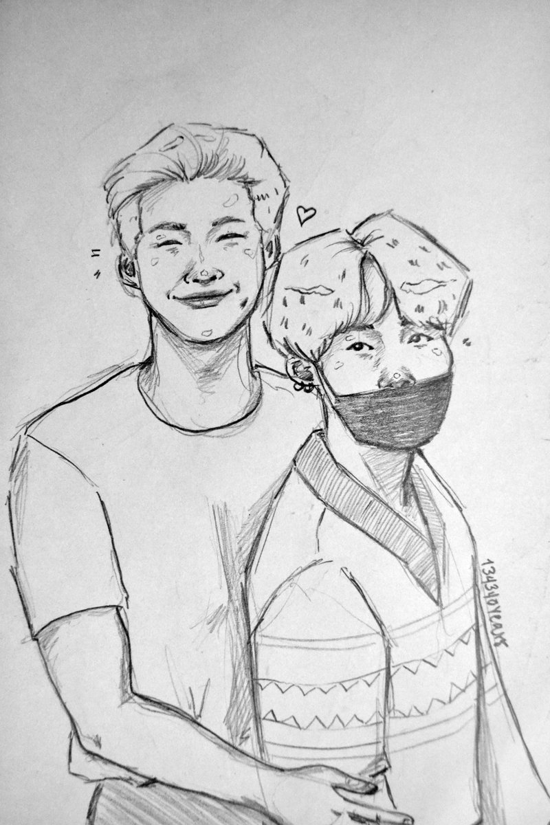 20190503 / day 123i'm again 2 days late, i have the sketches but ahhh i watched the whole concert on livestreams hdshds so yeah just finished this one. Namgi go in tall and Venti sizes.  #btsfanart  @BTS_twt