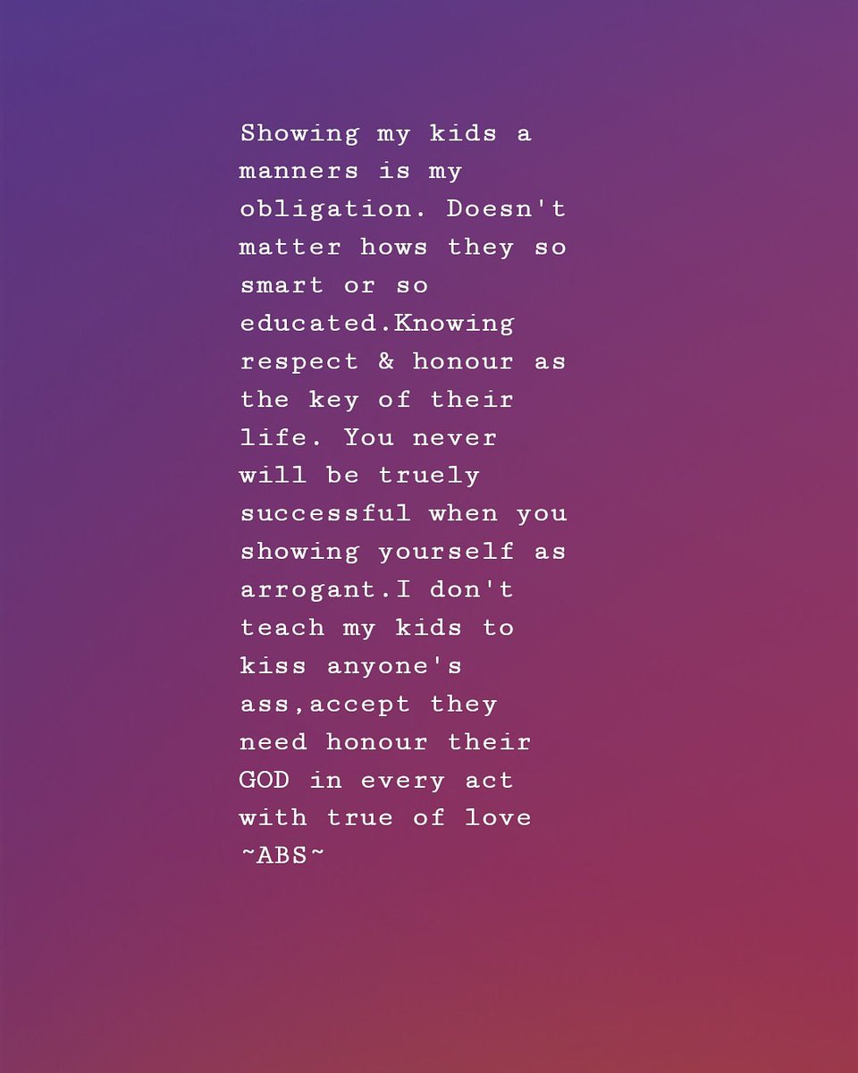 asidolisa's tweet image. #manner #learntorespect #sundaymotivation #sundaymotivation #SundayThoughts #sundayinspiration #patience #becalm #believe