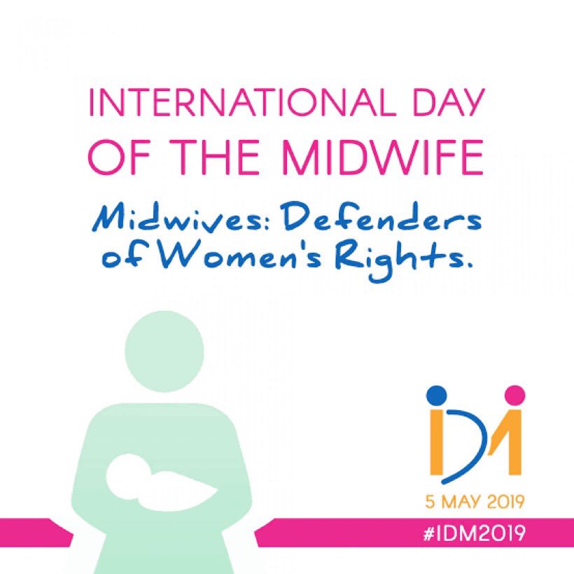 Happy International Day of the Midwife 2019 to all my amazing Midwifery colleagues . #proudtobeamidwife #ThankYouMidwives #IDM2019