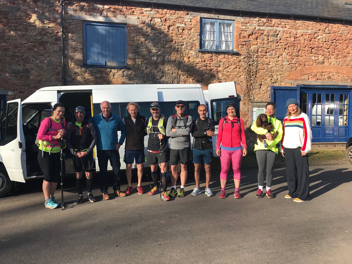 ClarkeWillmott's tweet photo. And #SWAY100 day two has begun! Track their progress over the Quantocks and up to Glastonbury at https://t.co/sdIxp2B5r3 where you can also donate https://t.co/SmTRaqfR6H