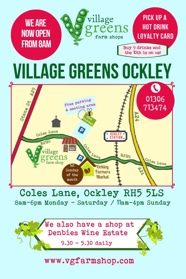 OCKLEY_FM's tweet photo. It’s our fabulous farmers market today in Ockley! It’s right next door to @VillageGreens1 with plenty of free parking and lots of lovely local produce to enjoy! https://t.co/nFt2FV13uv