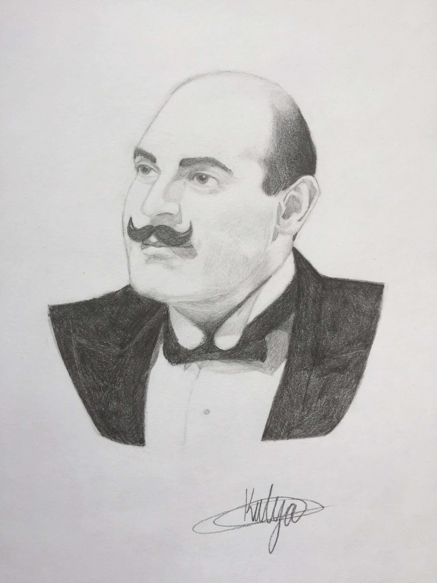 A drawing of one of my favourite detectives: played by Also Happy Birthday!!! 