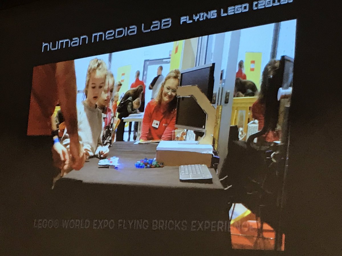 JessicaCauchard's tweet photo. Flying legos!!! #lego #chi2019 #chi_ihdi @roelvertegaal https://t.co/QmExDrhD2W