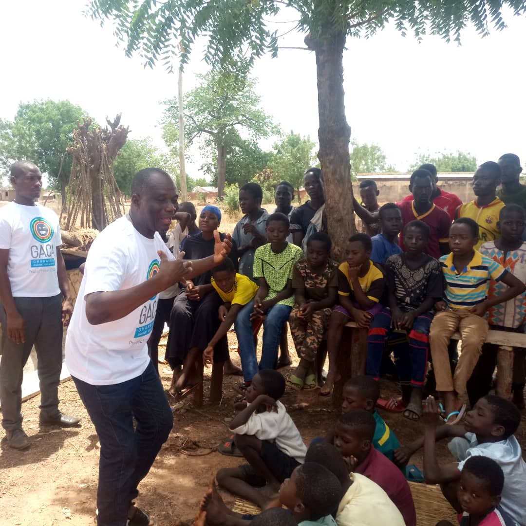 Child protection officers engaged with community members of Dundo & Nyamkpala in the Northern Region. The officers engaged them on promoting child protection as well as adolescent health and protection. #GACA @MoGCSP_Ghana @ChildMarriageGh @norsaac