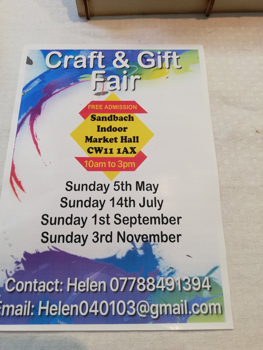 ButtercupSoaps's tweet photo. At Sandbach Market Hall for the Craft and Gift Fair.  Lots of different crafts here so come and see what is available #handmade #Sandbach #soap #candles https://t.co/U3EjO6LsFP
