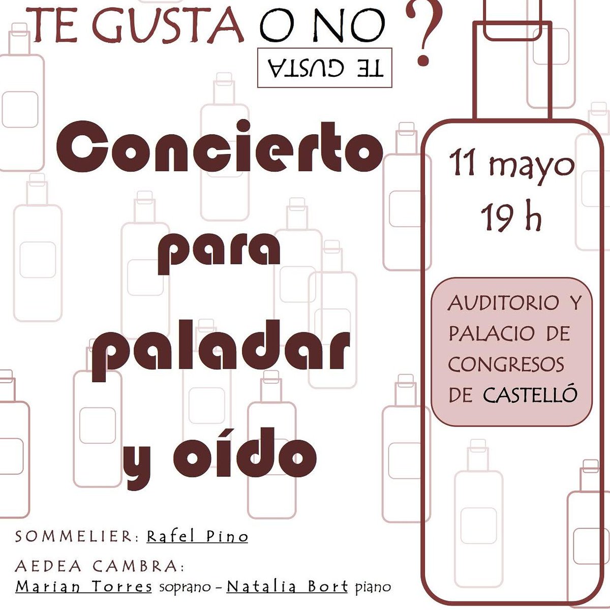 El próximo 11 de mayo a las 19h os esperamos con un concierto-cata muy especial. @cellermasroig @periodicomediterraneo @culturainquieta #winelovers #music #piano #soprano