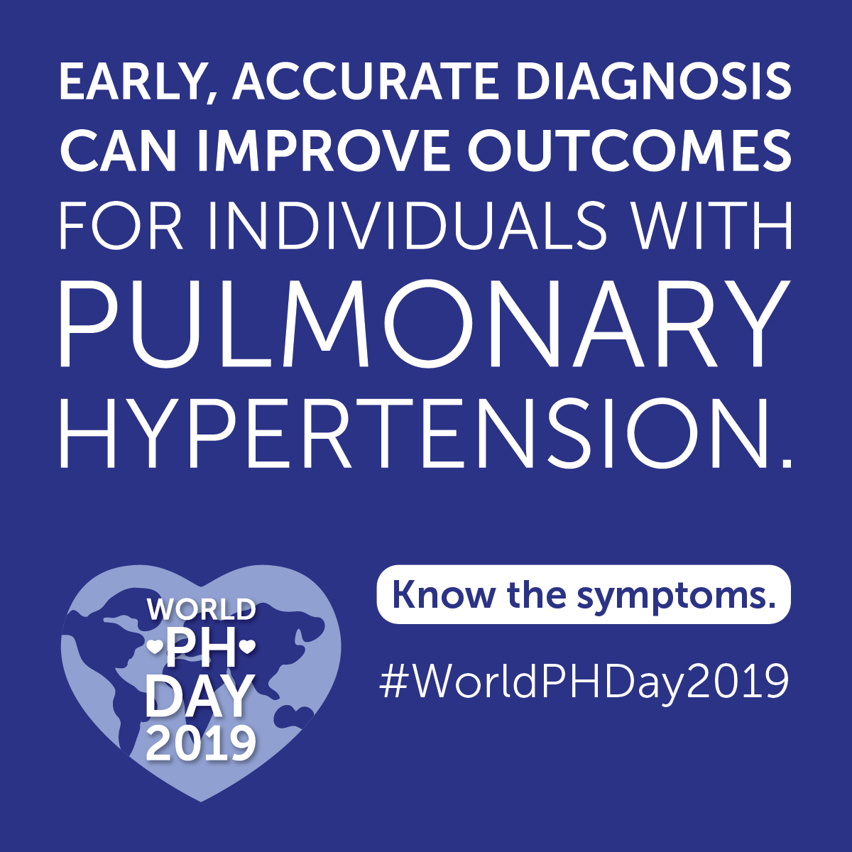 Our Living with PH survey showed 48% of patients waited over a year after first experiencing symptoms before being diagnosed. This #WorldPHDay2019, let's raise awareness to drive change.