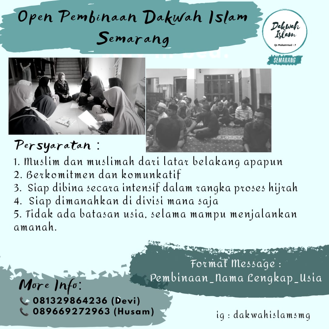 ikkazz's tweet image. Yang siap dibina secara kaffah, masih singel / udah nikah boleh banget gabung... Kuyy