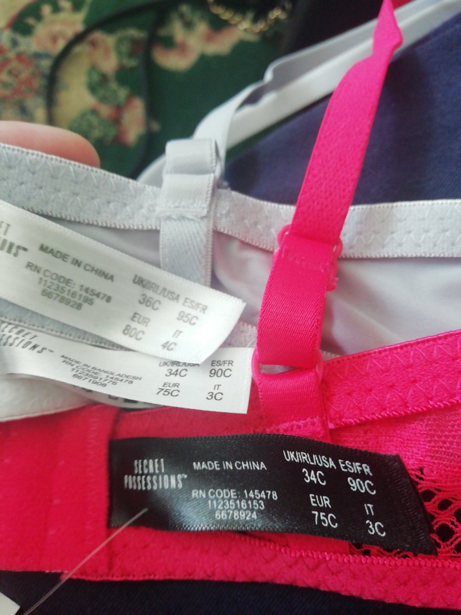 alannahbeth14's tweet photo. @Primark love how I buy three pack bra size 34c  one of the bra in the pack 36c now I remember why I stop shopping at Primark you need to double check everything. https://t.co/sHlZqcgzOw