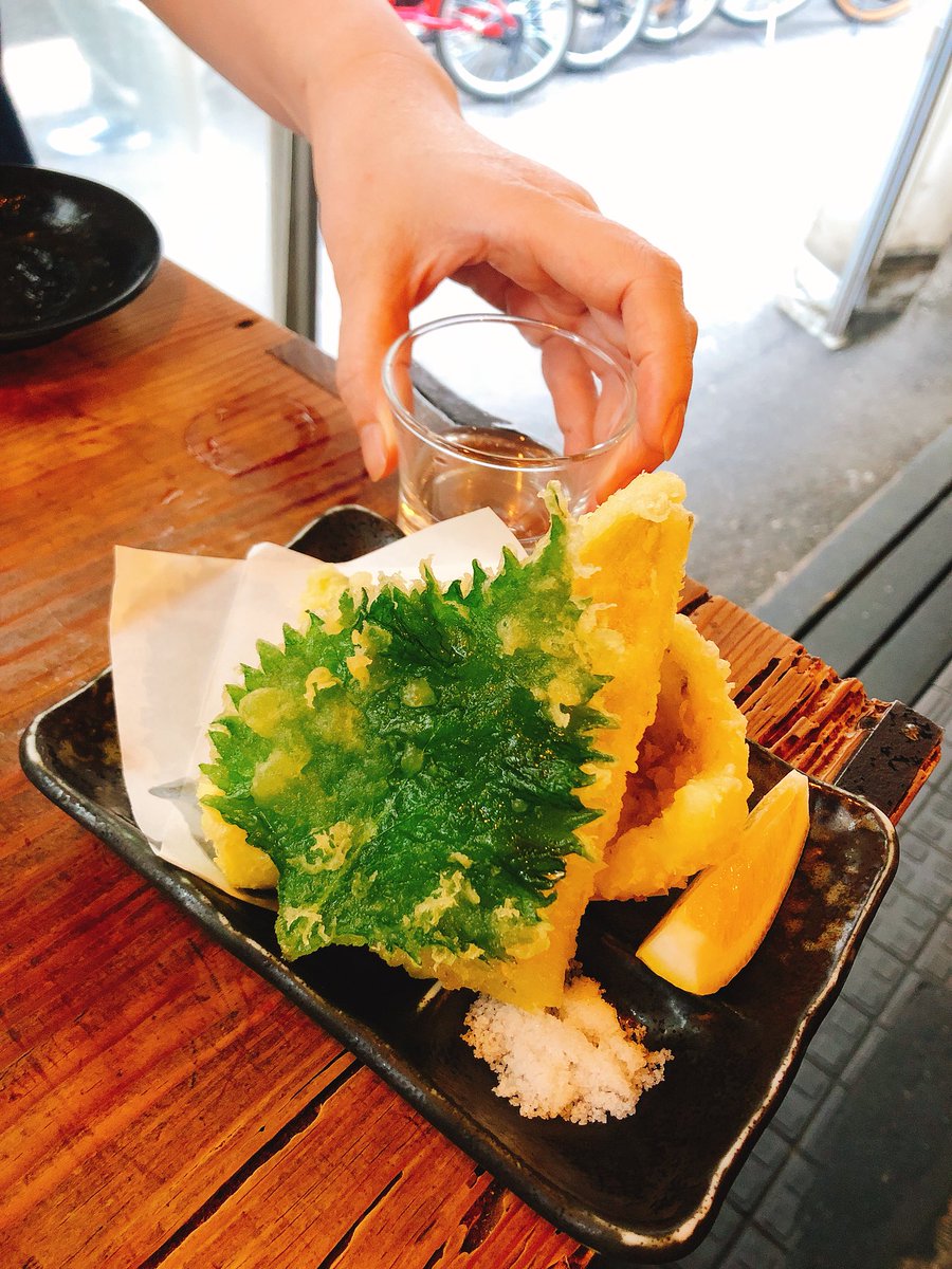 #なもゆえ関西食い倒れの旅 穴子と水茄子の天ぷら最高 