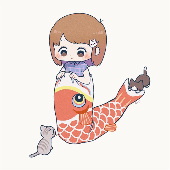 「魚 髪飾り」のTwitter画像/イラスト(古い順)