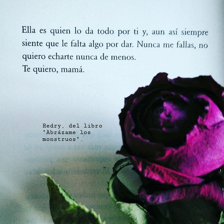 Redry13's tweet photo. "Mamá", no quiero echarte nunca de menos. #FelizDiaDeLaMadre #AbrázameLosMonstruos https://t.co/vvSVncqSxi
