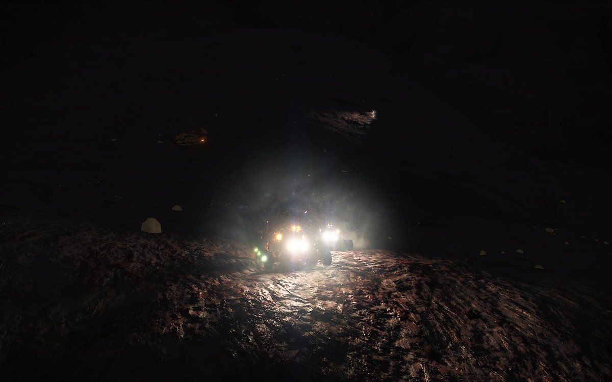 PrimetimeCasual's tweet photo. Cake-2: Two canyons from hell, and about 471 km in 4.5 hours. 3768 km left to go.
Special thanks to @CMDRGreytest for stopping by and guiding us through the first canyon!
#EliteDangerous #DistantCake #EDPostcards https://t.co/XJT0mkC1ch