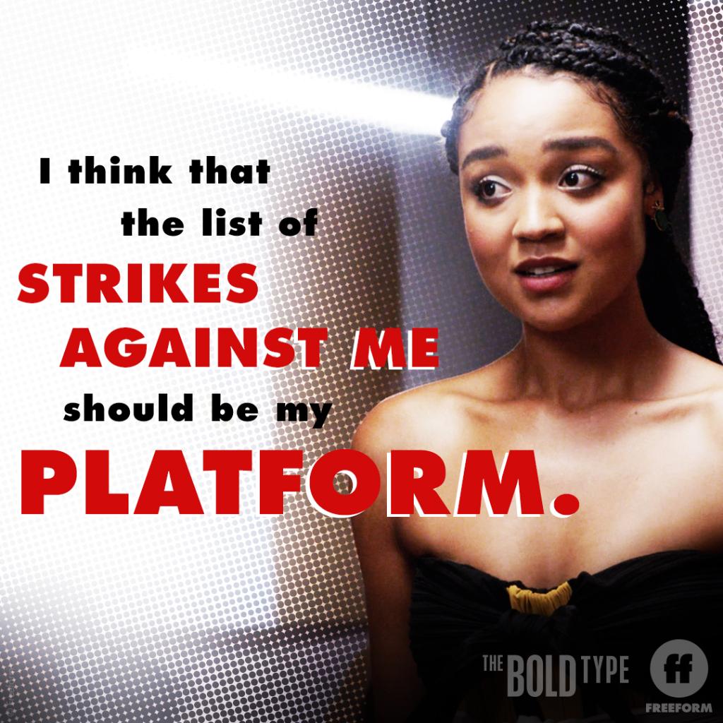 TheBoldTypeTV's tweet photo. Own it, Kat. https://t.co/vYescbgLrW