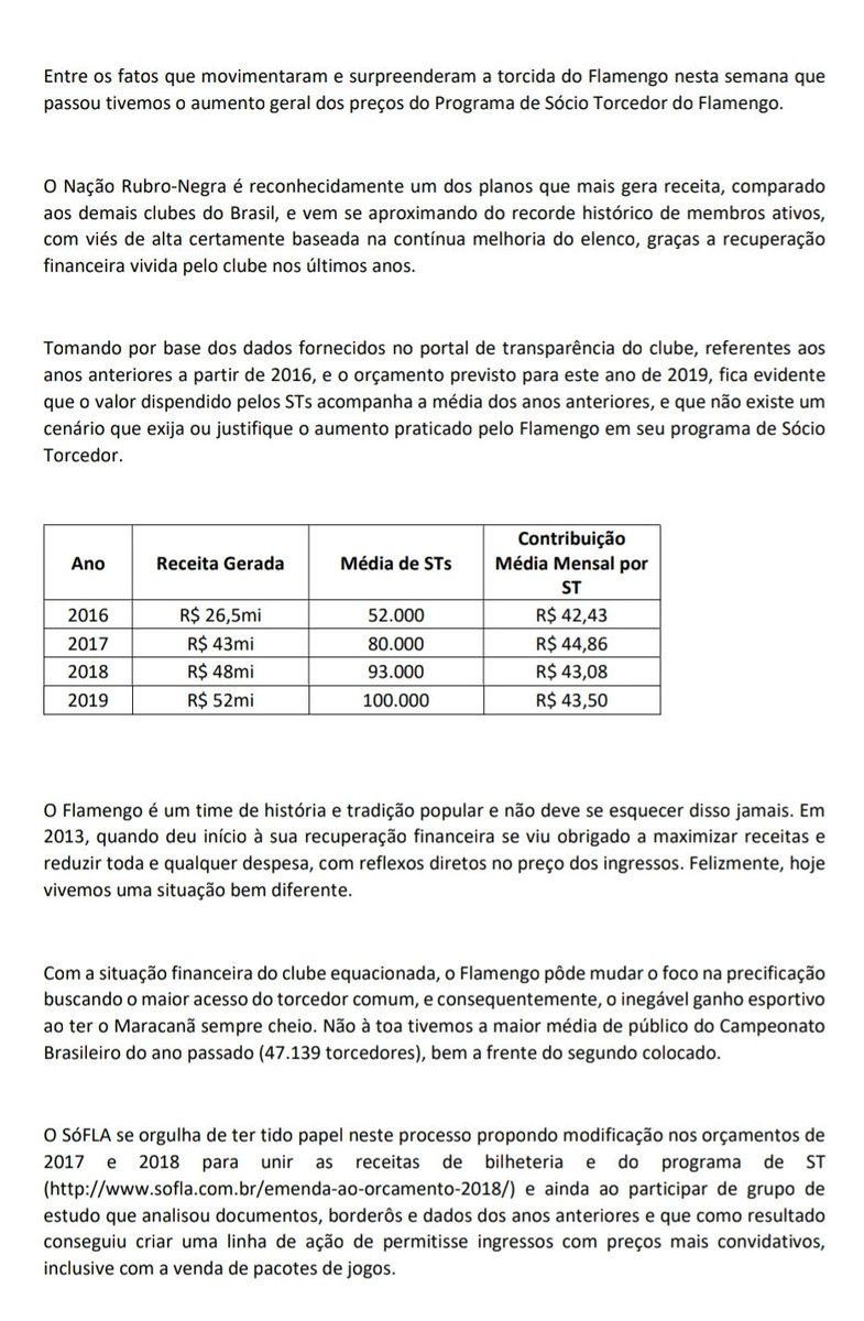 SociosPeloFla's tweet photo. Manifestação do @SociosPeloFla em relação ao aumento das mensalidades no programa Nação Rubro-Negra.

https://t.co/ddHItvEXj7 https://t.co/ksEtyEMG9V