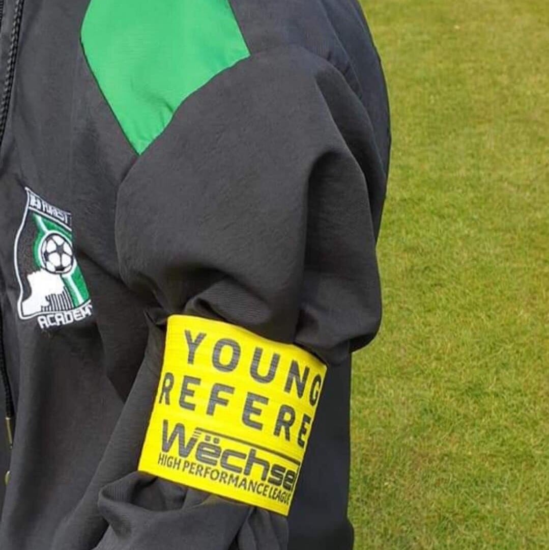Love this idea, all children need safeguarding from abuse. 

Wechsel High Performance league (based in Southampton) have launched a new initiative of issuing Young Referee armbands to referees under 18 years old!