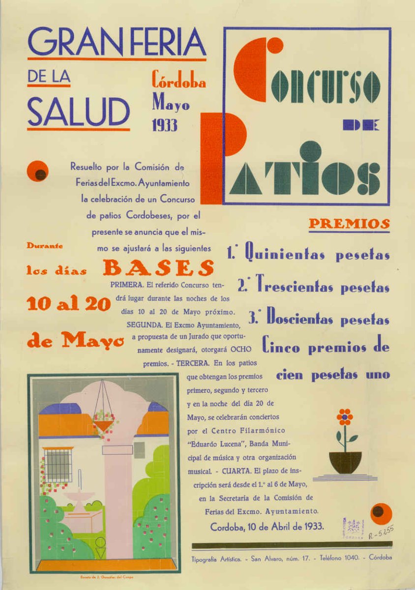 Mañana comienza "La Fiesta de los #patios2019" Una fiesta de interés turístico nacional y patrimonio cultural inmaterial de la humanidad, que gira en torno a la figura del patio cordobés. En el año 1933 comienzan a popularizarse, presentándose al concurso 16 patios.