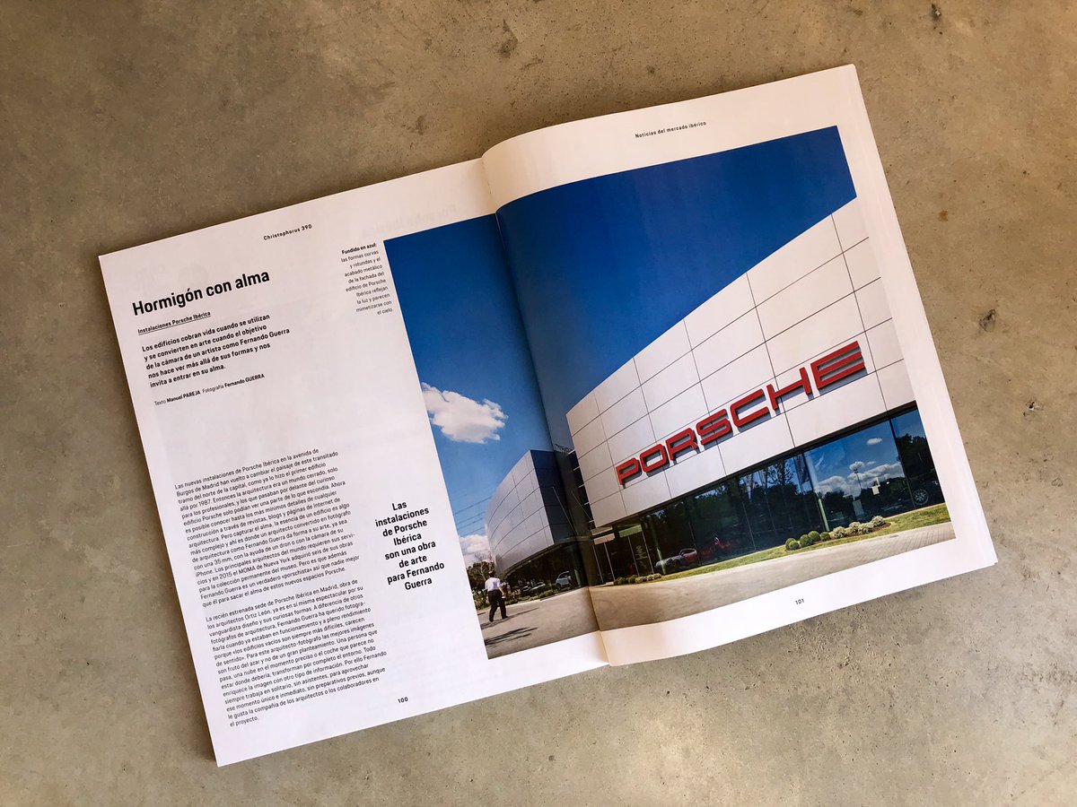 PROINLLER's tweet photo. Buenos días!
En #Christophorus reportaje de las Nuevas instalaciones de #PorscheIberica @PorscheMadridN
#proinller #ingenieriadelvidrio #fachadasingular https://t.co/ErgBWEG76V