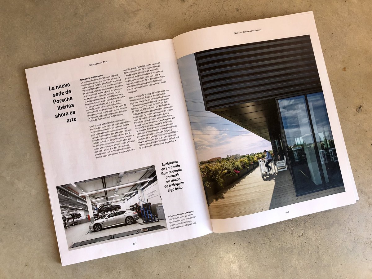 PROINLLER's tweet photo. Buenos días!
En #Christophorus reportaje de las Nuevas instalaciones de #PorscheIberica @PorscheMadridN
#proinller #ingenieriadelvidrio #fachadasingular https://t.co/ErgBWEG76V
