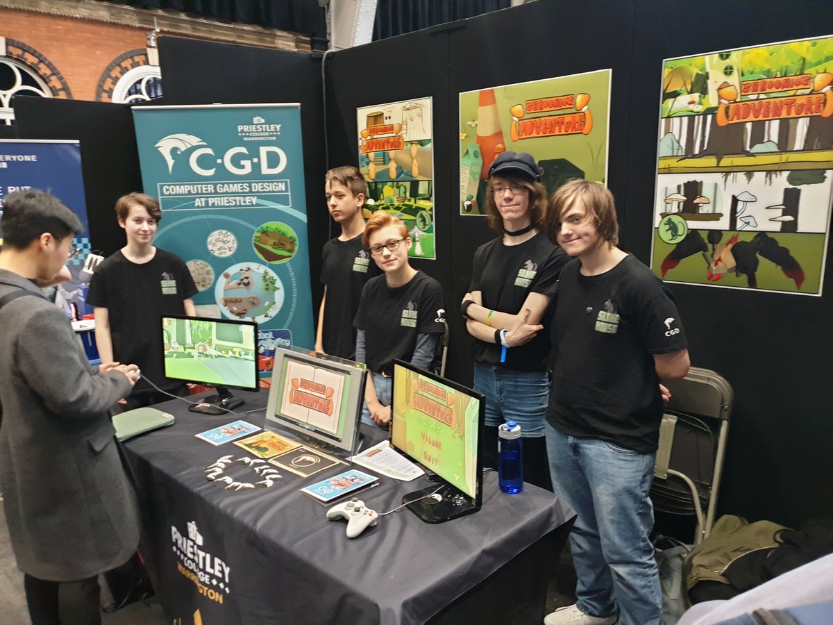 CGDMattWilson's tweet image. Full squad here today showing off #shroomioadventure come say hi and play the game everyones talking about by @SlimeMouse at #PlayExpoManchester its #level3notDegree #warriorgames