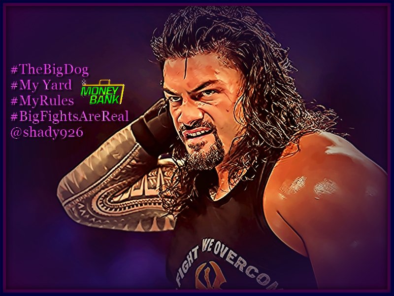 Shady926's tweet photo. #RomanReigns #RomanEmpire we have about 2 weeks an we get #MITB i know there is a certain singer that will probably need some #JawRepair #Roman will be singing his happy tune in the form of #OnePunch #OneSpear #DownForThree Our man #Roman is in fine shape...ready to kick #ASS https://t.co/FVehCrPfaq