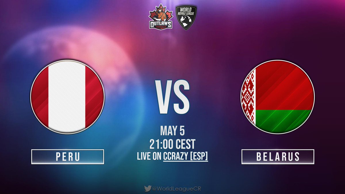 Tonight at 21:00 CEST, another knockout match, between 🇵🇪 <a href="/SeleccionPE/">Selección Perú CR</a> and <a href="/Team_Belarus/">Team Belarus</a> 🇧🇾

Watch it live on <a href="/ccrazy01/">Ccrazy01</a> !