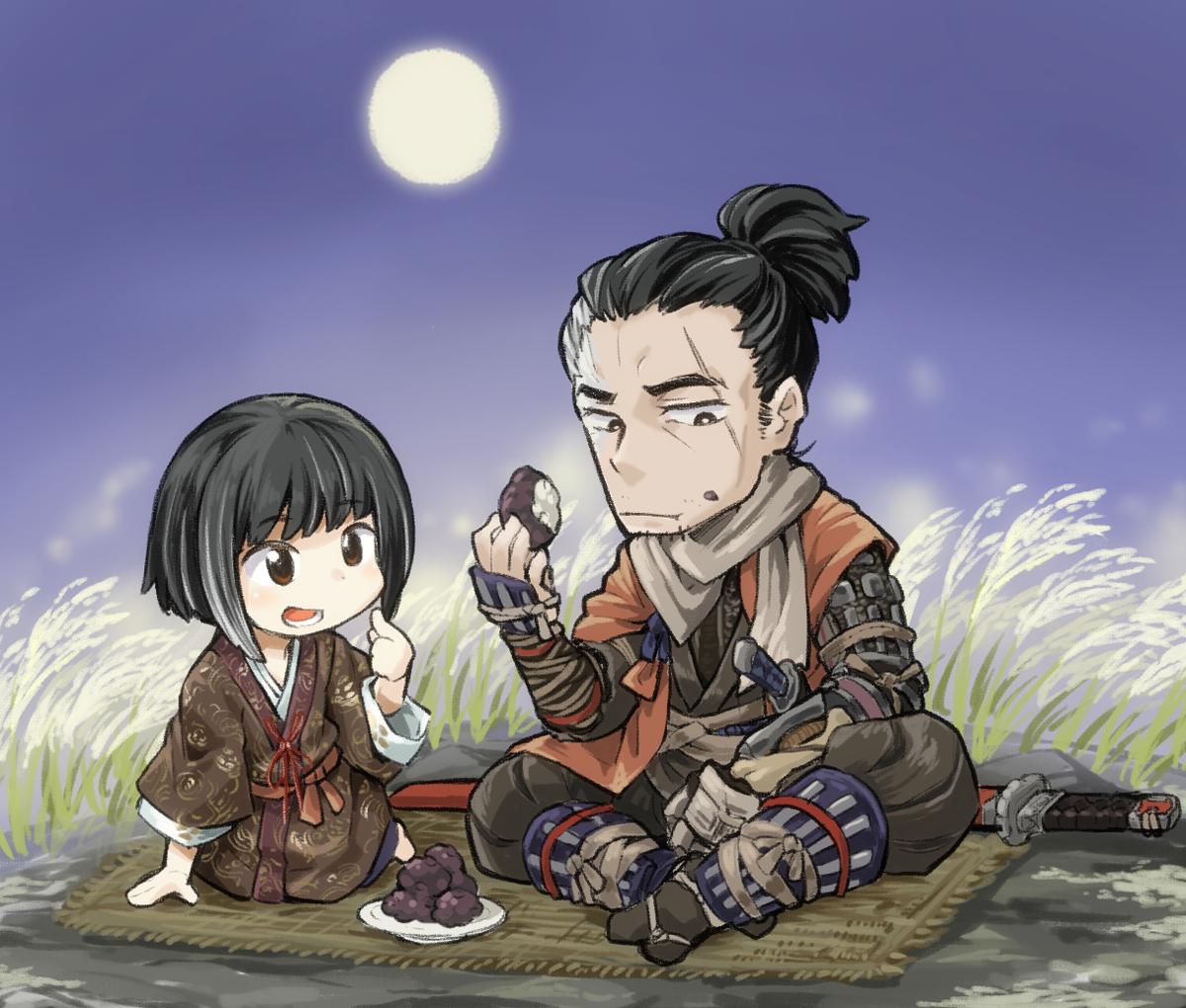 軍島曹一郎 御子様のおはぎを食べる会 Sekirofanart Sekiro