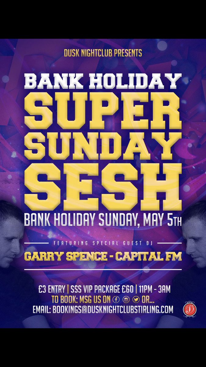 Tonight <a href="/DuskStirling/">Dusk Nightclub</a> 🎧