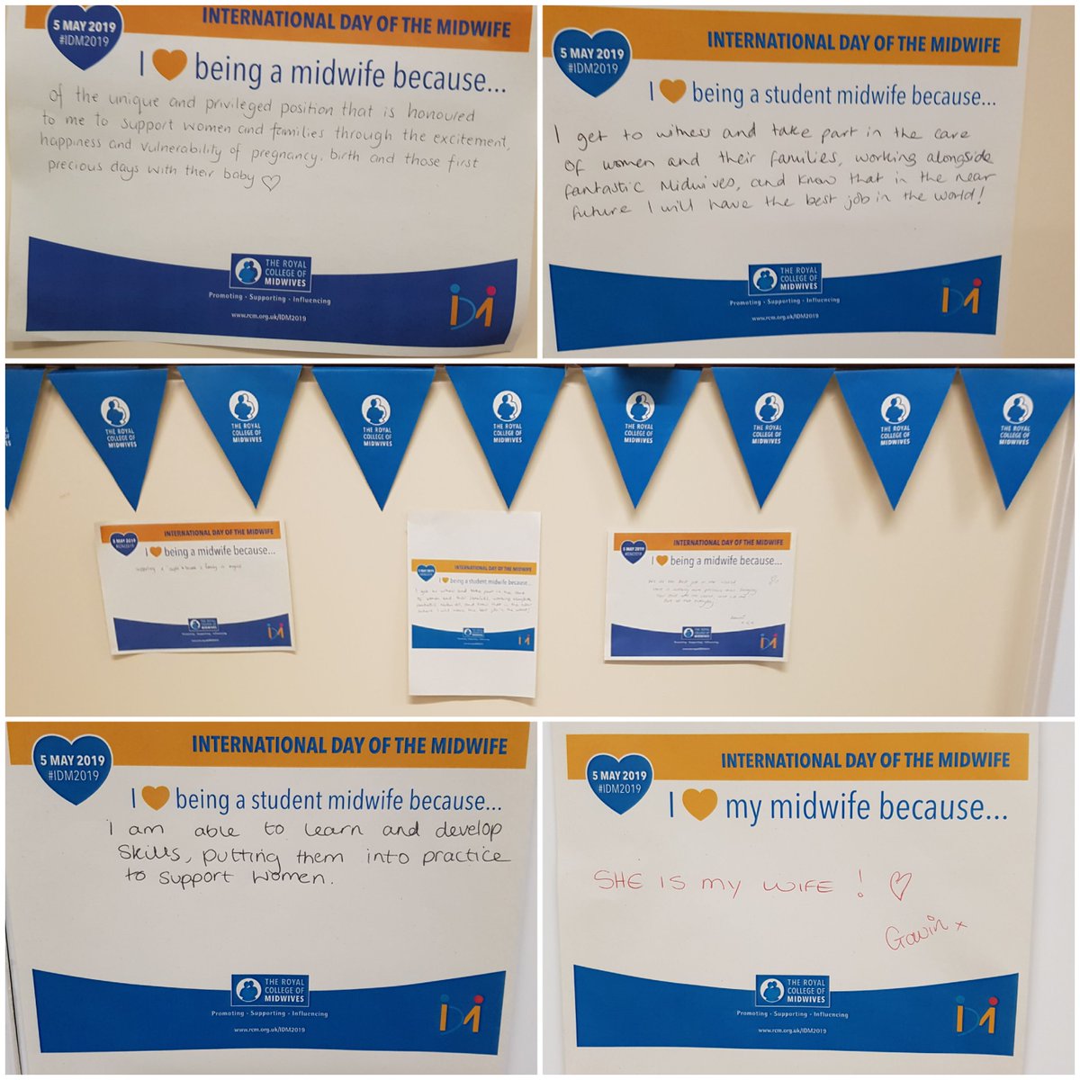 Celebrating ourselves and each other on International Midwives Day! 🥳 
Working hard but managed time for a group pic 📸 

#IDM2019 #deliverysuite #BHH #celebrate #bunting #colleagues #teamwork #Ilovebeingamidwife #Ilovebeingastudentmidwife #dayshift #withwoman #babiesofbrum