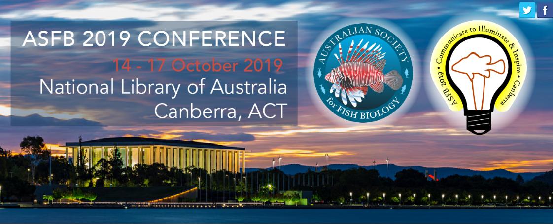 Abstract submission for our #ASFB2019 conference in Canberra ends this Friday (May 10). All fish and fisheries research is welcome! 

Submit your talk for a general session (biology, ecology, evolution) or one of our many special sessions

asfbconference.org