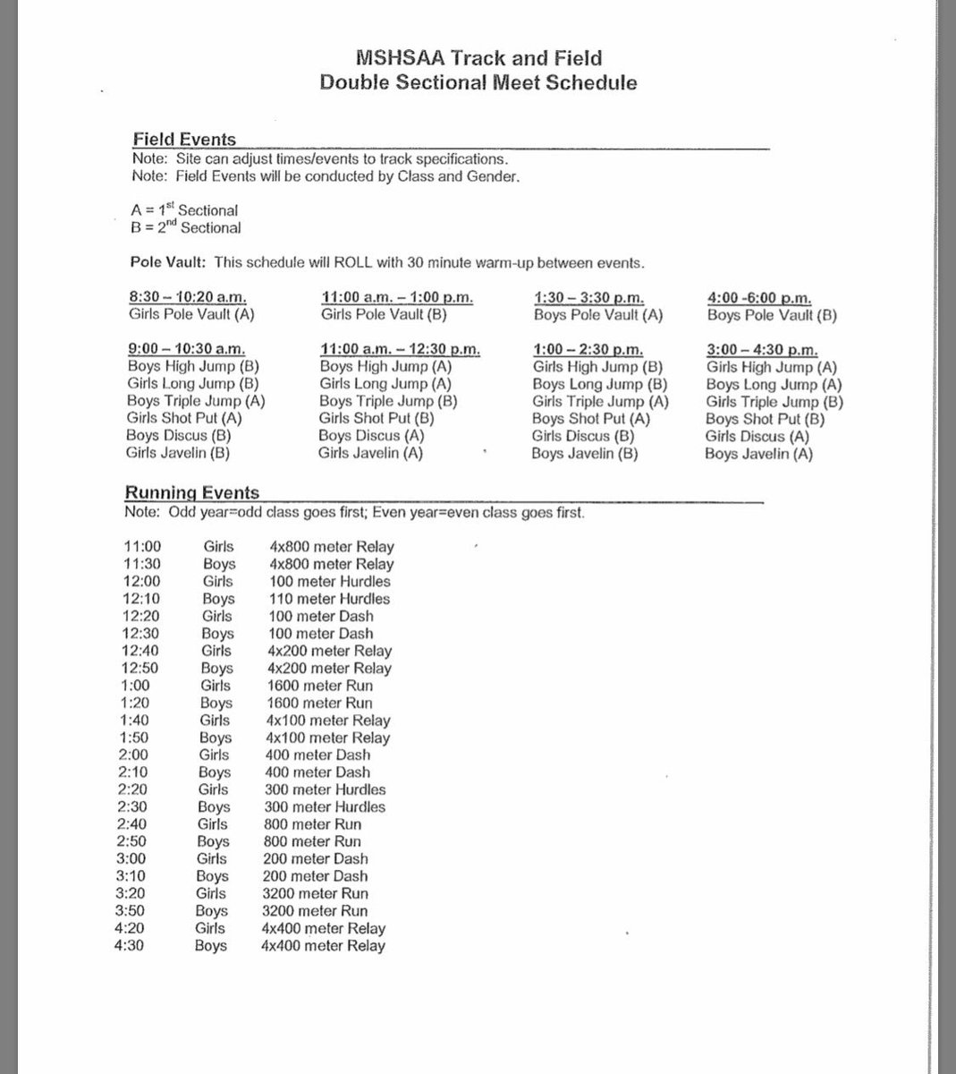 Sectional track meet at South Callaway next Saturday 
goo.gl/maps/ogx8CjB3h…