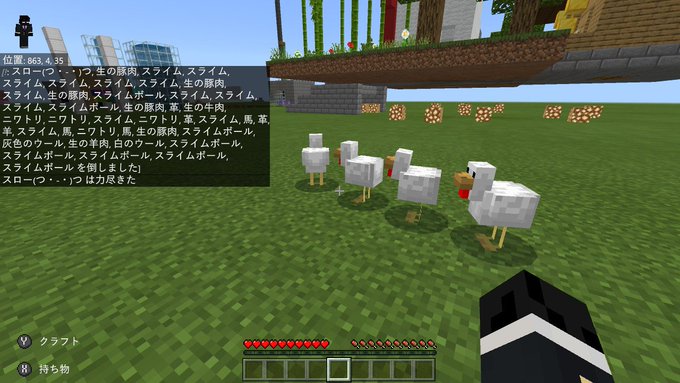 マイクラ たき火でバーベキュー場をつくる 37 すろーのマイクラ日記