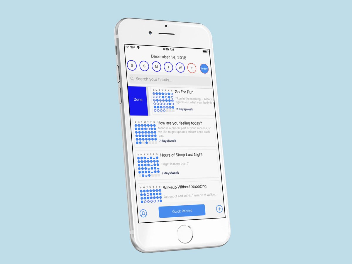 buildhabitsapp's tweet photo. Take the Build #Habits #Goal Tracking app for a spin on your iOS device. 100% free and we want to hear your thoughts! https://t.co/HWTz8bCKF5 https://t.co/xiCchzmASi