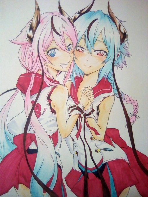 このコンビが可愛すぎてイラストを描かせて頂きました!
くぅー尊い!( ›⌔‹  )
#ボーカロイド
#ヒメミコ
#鳴花ヒメ #鳴花ミコト
#イラスト 