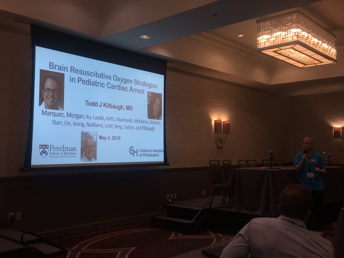 Todd Kilbaugh couldn’t make it to the Wolf Creek Conference to present his team’s amazing work on brain resuscitation oxygen strategies, so his boss / Chairman Bob Berg steps in to present. That’s one awesome team <a href="/CHOP_CCMFellows/">CHOP PICU Fellows</a>