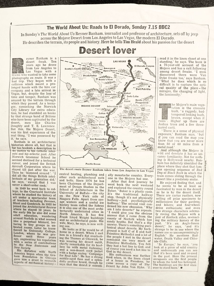 EisenschmidtA's tweet image. "Desert Lover" from #Banham archive.