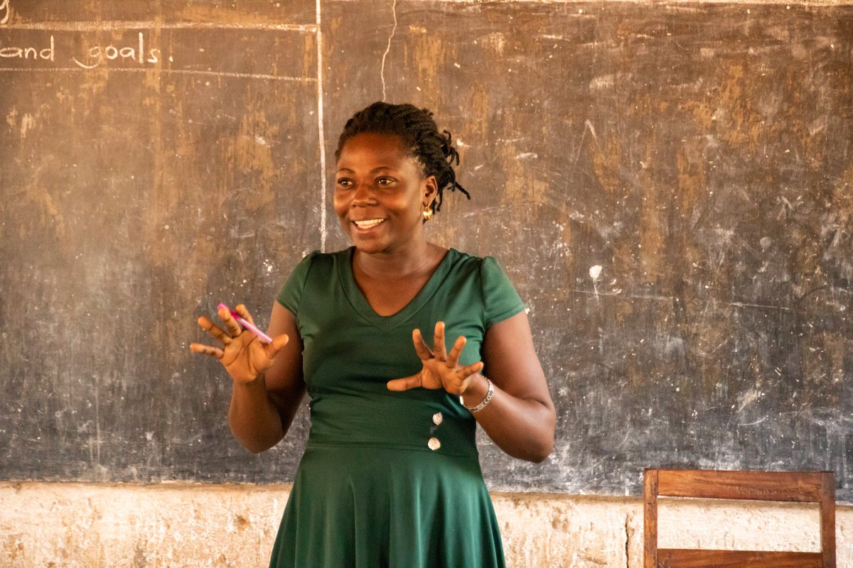 kibogroup's tweet photo. Manuela Ongyera started Kibo's Life Skills program because she wanted to extend Kibo's emphasis on community transformation to the next generation. To this day, her love for schoolchildren shines through. Learn more about our work in Busoga's schools at https://t.co/QXqPUci4xw! https://t.co/MvQp7QThCk