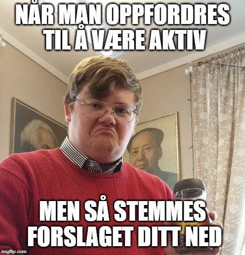 Jonasmax10's tweet photo. Ekke lett å være ny :( 
#samfgf https://t.co/wPRT9GwDzo