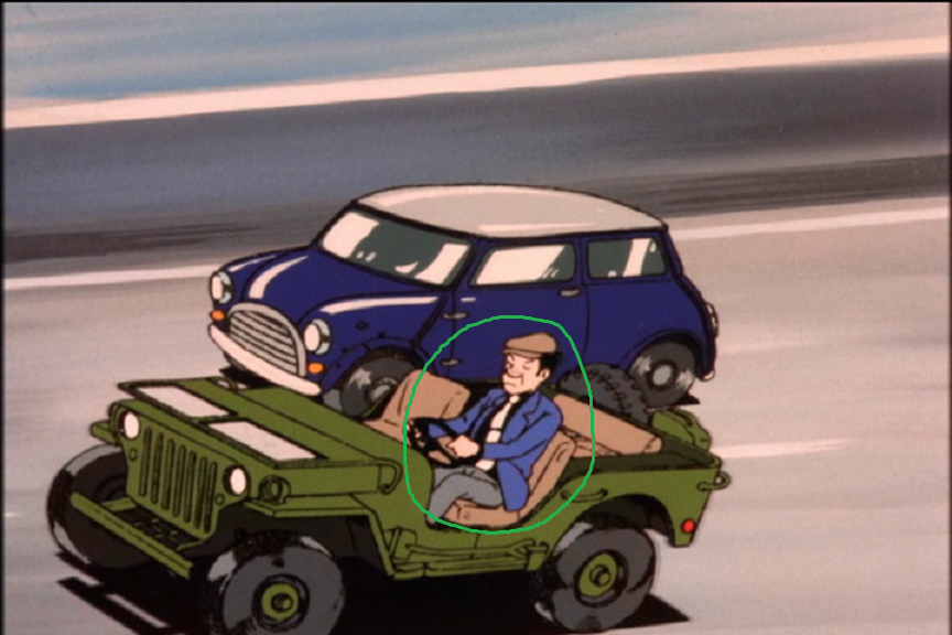 作画監督の大塚康生さんも何度かカメオ出演。