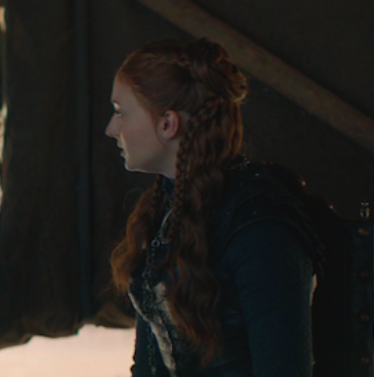 sansa stark's braided hairstyle, that's it. that's the tweet. 
#gameofthrones