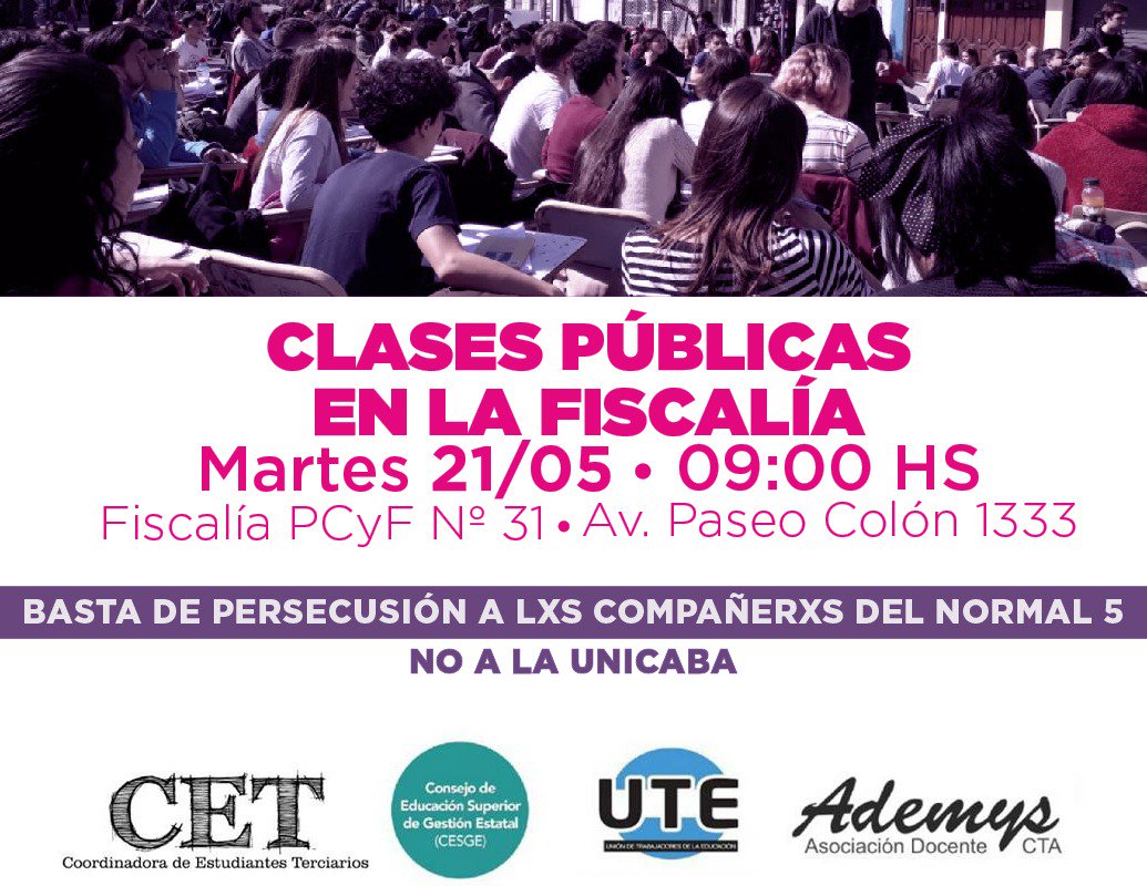 #NuestrosProfesorados no se rinden ante el intento de amedrentamiento de GCBA