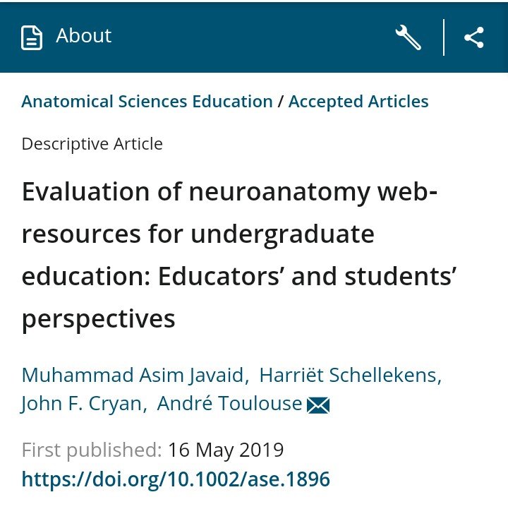 amandameyerphd's tweet photo. @ubcmedvid Neuroanatomy website ranked highest by educators and students @AnatNeuroUCC . Fantastic work by @krebs_claudia &amp; team. 

Cross-sectional images &amp; 3D computer models rated as best learning tools for #neuroanatomy. 

#ANHB2217 

https://t.co/fGtIq1AAY6 https://t.co/pHRKT68rOU